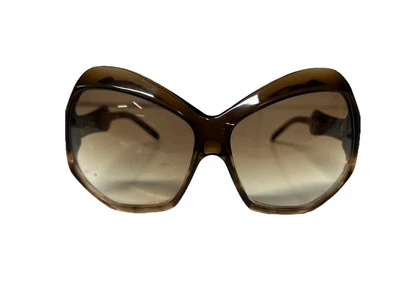 复古 Bausch & Lomb 异国情调超大玳瑁棕色太阳镜巴西镜框 — 第 1/4 张图片