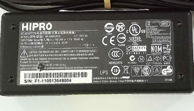 ☆ 🟥  HI-PRO OEM AC Adapter - Max Power 65W 🔧 PN: HP-A0652R3B 🟥 ☆ - Image 1 of 2