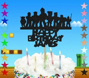 Personalised Roblox Logo Birthday Cake Topper Single Sided Glitter Gaming P... - Picture 1 of 31