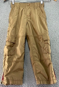 OshKosh B'gosh Boys Beige Pull On Cargo Pants Size 5 - Picture 1 of 10