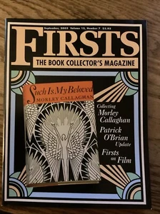 Firsts Magazine September 2005 Collecting Morley Callaghan, Patrick O'Brian - Picture 1 of 2