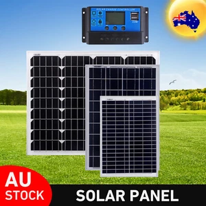 20W/30W/40W/60W/100W Solar Panel Kit 30A 12V Battery Charger with Controller - Picture 1 of 22
