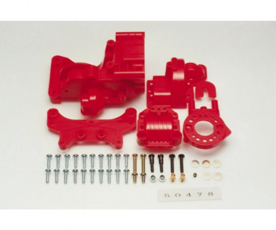 Tamiya 300050478 - TA01/02 B-Parts Boîtier De Transmission Arrière Rouge - Neuf - Photo 1/1