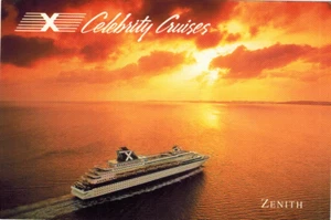 Celebrity Cruises - Zenith Cruiseship, Ocean Cruise Lines Unposted Postcard PC - Picture 1 of 2