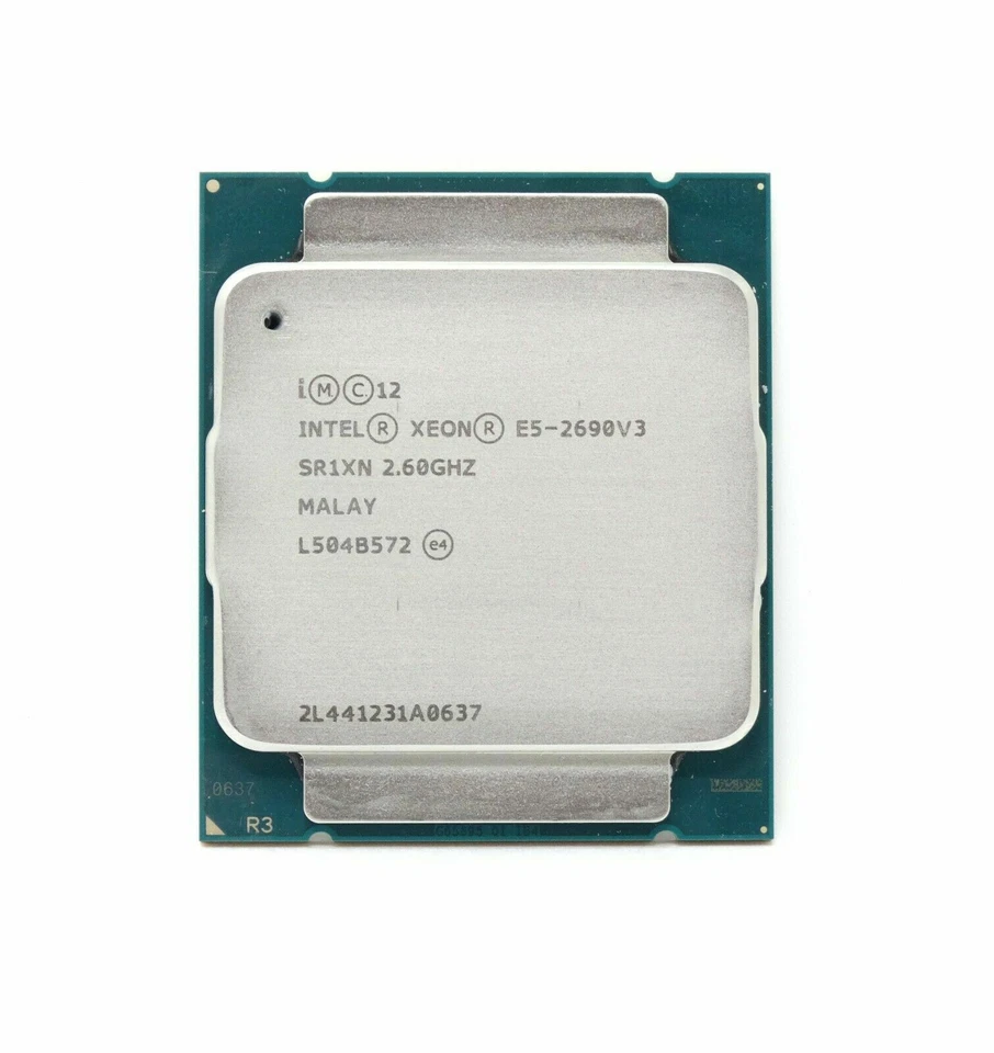 Intel Xeon E5-2690V3 CPU 12-Core 2.6GHz SR1XN 30MB 135W LGA 2011-3 Processor - Image 1 of 1