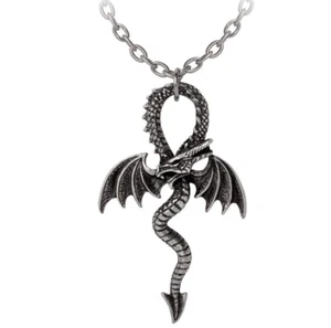 Alchemy Gothic Drankh Pendant Medieval Dragon Egyptian Ankh Cross Necklace P936 - Picture 1 of 3