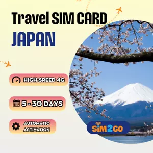 Japan travel SIM card UNLIMITED data plans | Prepaid 4G sim for ASIA | SIM CARD - Picture 1 of 3