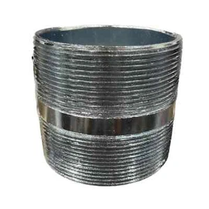 Pezón de tubo galvanizado BMI 4" x 4" 150# NPT roscado UL/FM accesorio de acero nuevo - Imagen 1 de 1