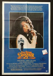 LORETTA LYNN / COAL MINERS DAUGHTER Movie Poster SIGNED AUTOGRAPH w/ PSA/DNA COA - Picture 1 of 3