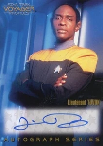 STAR TREK VOYAGER PROFILE - TIM RUSS AS TUVOK AUTOGRAMMKARTE #A4 - MT/NM - Bild 1 von 1