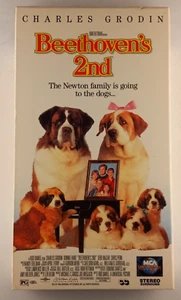 Beethoven's 2nd (VHS) 1993 Charles Grodin, Bonnie Hunt, Nicholle Tom TESTED - Picture 1 of 3