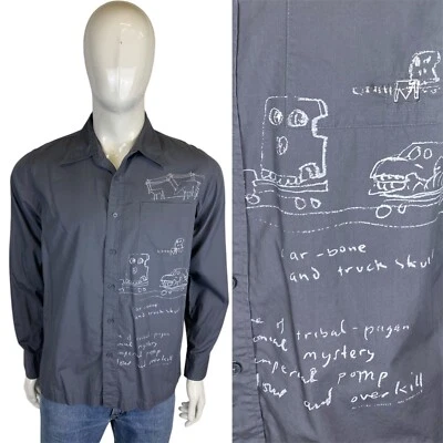 Vintage MAMBO REG MOMBASSA Signature Loud Shirt M 90s Y2K Funky Print Australian - Image 1 of 4