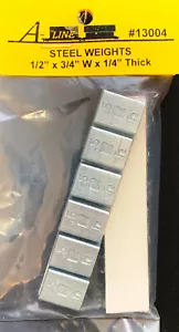 NEW A-Line #13004 Steel Car Weights .5 oz 12 Pack - Picture 1 of 2