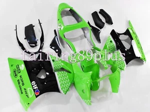 Green Black ABS Injection Fairing Fit for 2000-2002 ZX6R 2005-2008 ZZR600 - Picture 1 of 6