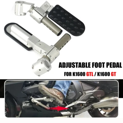 Para BMW K1600GTL K1600GT 2010-2016 Reposapiés Plegable Ajustable Pedal Foto 1 de 4