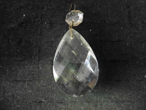Vintage Chandelier Crystal hanging lamp Prism Dangling 1950's Cover