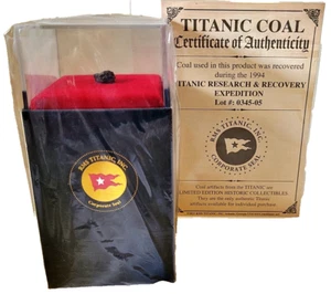 Original RMS Titanic Kohle in großer Vitrine mit COA - Bild 1 von 4
