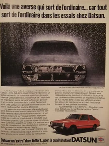 PUBLICITÉ DE PRESSE 1979 DATSUN UN EXTRA DANS L'EFFORT POUR LA QUALITÉ TOTALE - Imagen 1 de 1