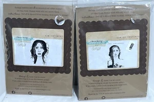 Unity SHE Believes Is Fearless Girl Face Portrait Mixed Media Rubber Stamps Lot - Picture 1 of 4