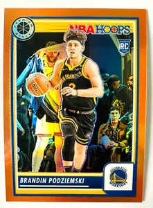 2023-24 NBA Hoops Premium Brandin Podziemski ORANGE Prizm RC SP #/299 Warriors! - Picture 1 of 3