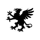 HERALDIC GRIFFIN -V1 - Vinyl Aufkleber Aufkleber - Wappen Heraldik Löwe Adler