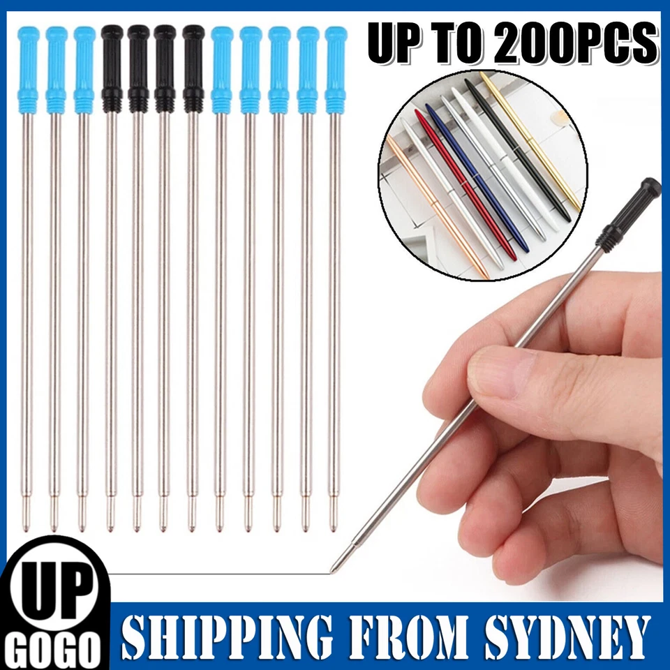 20-200pcs Ballpoint Pen Refills Black Ink 1mm Nib Medium Replacement for Cross - image 1 of 4