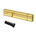 High durability surfacemounted door latch with diamond shaped texture handle