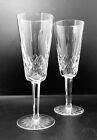 Waterford Crystal Lismore Glass Champagne Flutes x2
