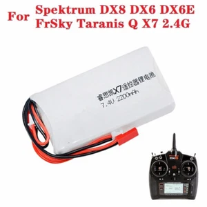 7.4v 2200mah 8c Lipo Battery For Radiolink RC3S RC4GS Taranis Q X7 Transmitter - Picture 1 of 10