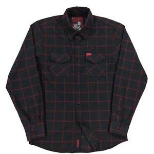 Dixxon Flannel Co. Hemd Herren Gr. S "The Redline" schwarz rot kariert langarm - Bild 1 von 12