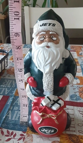 NFL Jets Santa Forever Collectible 10" Cover