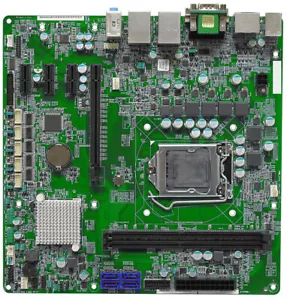 Intel 2x DP DVI PCIe x16 3x PCIe x1 4x SATA H110 LGA1151 Micro ATX Motherboard - Picture 1 of 11