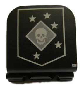 Marine Raider Patch Laser Etched Aluminum Hat Clip Brim-it - Picture 1 of 10