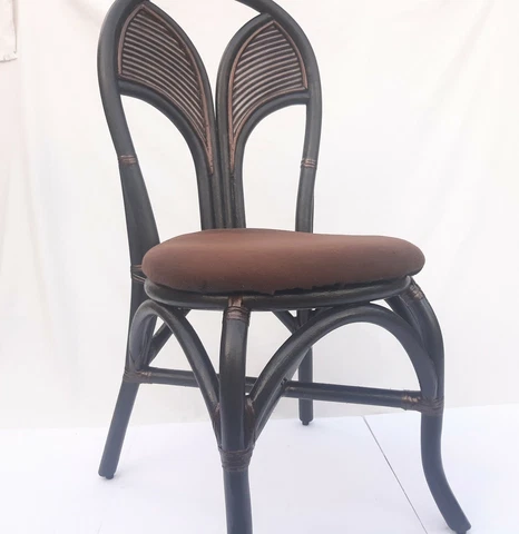 Vintage Rare Rattan Bentwood Mid Century Bistro Chair Cover