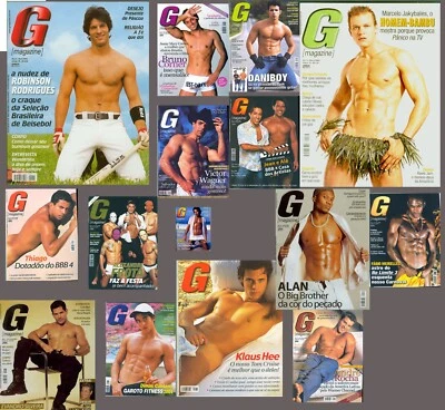 BRAZIL'S PLAYGIRL G MAGAZINE COLLECTION 3 ON DVD OR FLASH 2004-2005 HAIRY HUNKS - Image 1 of 4
