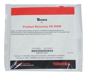 Original Toshiba Tecra S1 Product Recovery CD - Wiederherstellungs CD Neu - Bild 1 von 1