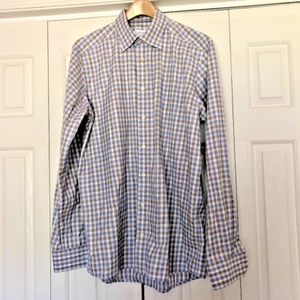 Eton shirt L long sleeve multicolor checks cotton regular fit - Picture 1 of 3