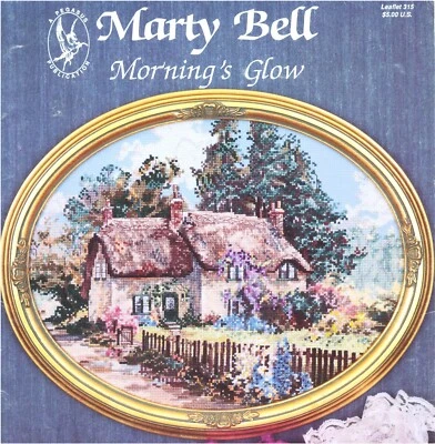 Pegasus Publication MARTY BELL MORNING'S GLOW Cross Stitch Leaflet Only cottage - Image 1 of 3