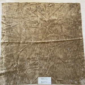 Kravet Couture Stoffmuster Crushed Velvet 25" Quadrat Wohndeko Farbe Sand Neu - Bild 1 von 4