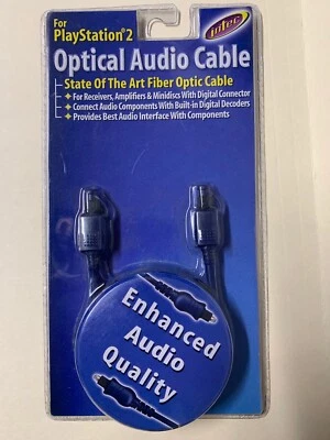 Optical Aufi Cable for PlayStation 2 Intec - Image 1 of 2