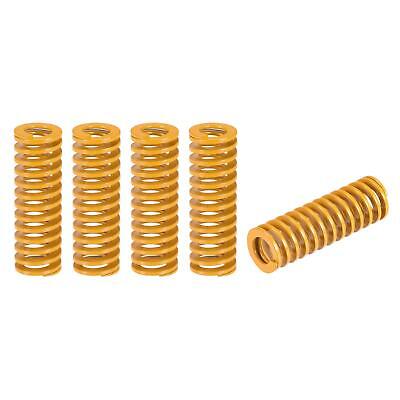 Die Spring, 20mm OD 60mm Long 5pcs Stamping Light Load Compression Yellow • 11.82£