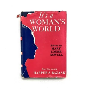 Its A Women's World Harper's Bazaar 1944 Book Club Edition Hardcover & DJ - Picture 1 of 7