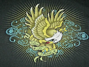 SPLIT Mens L 'Live to Ride' Skateboards Black Long Sleeve Thermal Shirt Vintage - Picture 1 of 4