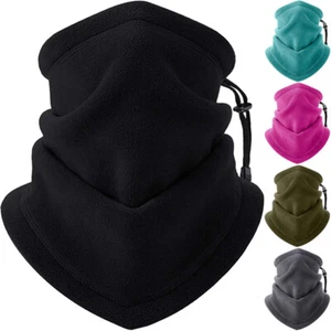 Balaclava Ski Face Mask Fleece Neck Warmer Gaiter Bandana with Adjustable Strap - Picture 1 of 29