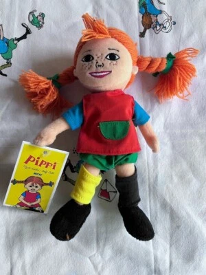 Pippi Langstrumpf Puppe wie neu 20cm mit Etikett - Bild 1 von 4