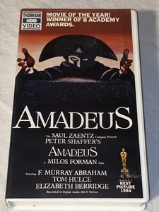Amadeus (VHS, 1984) Mozart Vintage 1980's Thorn EMI HBO Clamshell Case - Picture 1 of 6