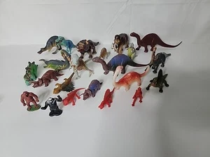 Großes Konvolut Vintage Dinosaurier Figuren ~ Mammut, Brontosaurus, Triceratops - Bild 1 von 15