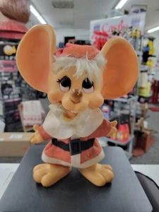 Vintage Santa Claus Big-eared Mouse Piggy Bank Huron Products  - Picture 1 of 13