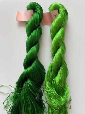 189Colors 100%mulberry silk,hand-dyed velvet flowers Twistless silk floss/thread - Image 1 of 4