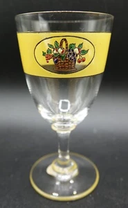 French ART DECO Baccarat Crystal & Enamel Liquor Glass by Maurice MARINOT - Picture 1 of 11